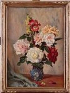 bouquet De Fleurs by Gaston Bonfils
