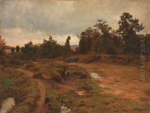 Paysage A Barbizon by Auguste Bonheur