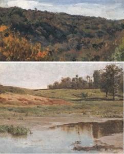 Paysage D'automne; And Au Bord De L'etang