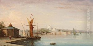 Vue Du Bosphore by Ferdinand Bonheur