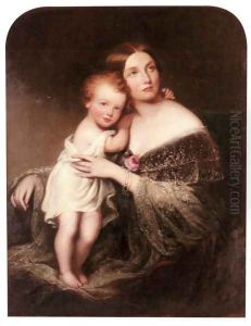 Portrait of Princess Marie Baden, Duchess of Hamilton by Richard Buckner