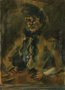 Femme Au Bar by Leon Bonhomme