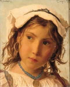 Peasant Girl From Capri; Peasant Boy From Capri by Adriano Bonifazi
