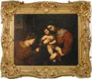 The Madonna And Child With Saint Anne
