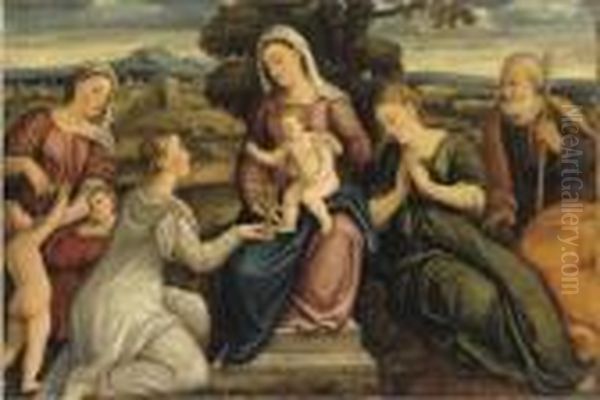 Sacra Famiglia Con Fede, Speranza E Carita - view 1