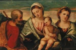 The Holy Family With Saint Catherine Of Alexandria