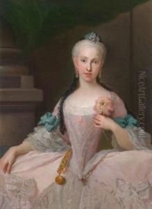 Bildnis Der Maria Amalia Von Sachsen by Giuseppe Bonito
