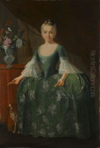 Portrait Of The Infanta Maria Luisa De Borbon by Giuseppe Bonito