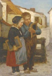 The journey to school by Henri Jacques Bource
