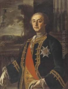Ritratto Del Gentiluomo Antonio 
Spinelli, Principe Di Scalea Con Onoreficenza Dell'ordine Di San Gennaro