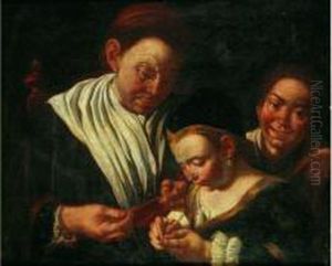 La Lecon De Couture by Giuseppe Bonito