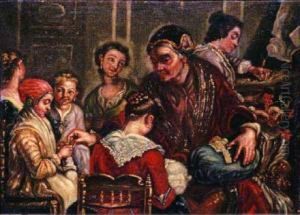 Scuola Di Ricamo by Giuseppe Bonito