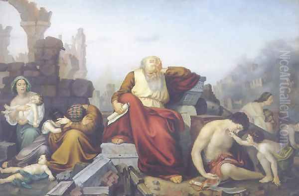 Jeremias auf den Trummern Jerusalems - view 1