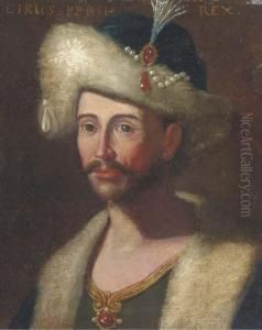 Portrait Of King Cyrus Of Persia, Bust-length In A Jewelledcap