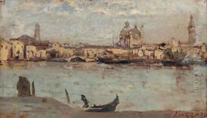 Santa Maria della Salute and the Campanile of San Marco seen from the Giudecca