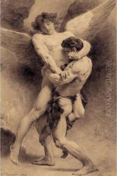 Study For "la Lutte De Jacob" - view 1