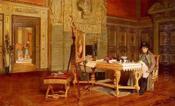 Napoleon Contemplating A Portrait Of The King Of Rome Before His Departure For Elba, 1814 - view 1