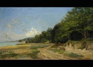 Uferlandschaft by Henri-Arthur Bonnefoy