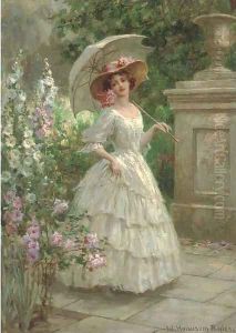 The flower garden by William Hounsom Byles