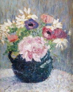 Petit Vase De Fleurs by Ernest-Lucien Bonnotte