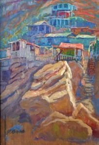 Au Dos De La Falaise by Primitif Bono