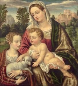 Madonna And Child With John.