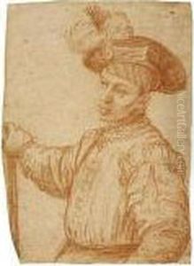 Young Man Holding A Staff