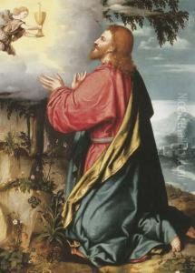 The Agony In The Garden by Alessandro Bonvicino (Moretto da Brescia)