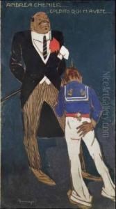 Andrea Chenier...colpito Qui M'avete by Aroldo Bonzagni