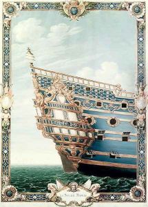 The Aftercastle of 'Le Soleil Royal' by Jean I Berain