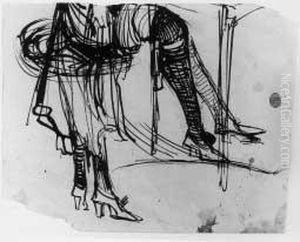 "studio Di Gambe" 1914 by Aroldo Bonzagni