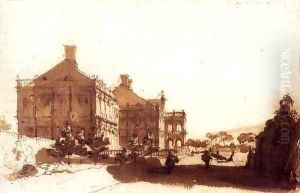 The Huis ter Nieuburch at Rijswijck, Seen from the Southwest by Jan de Bisschop