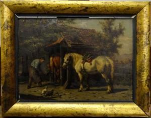 Le Marechal-ferrant. by Willem Jacobus Boogaard