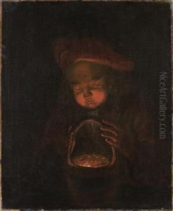 Enfant Soufflant Sur Des Braises by Arnold Boonen