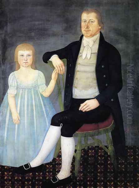 Comfort Starr Mygatt and His Daughter Lucy by John Brewster Jr.