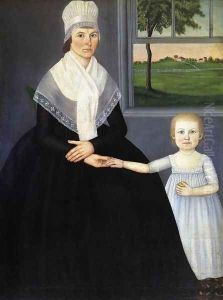 Lucy Knapp Mygatt and Her Son George by John Brewster Jr.