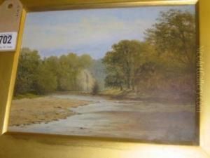 The Stepping Stones, Bolton Abbey by Edward C. Booth