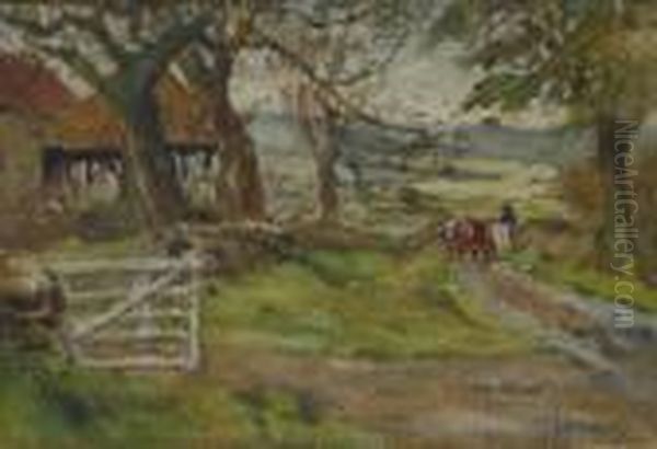Country Lane And Farmstead - view 1