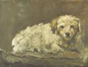 R.cam.a., R.c.a. Study Of A
Terrier Laying On A Blanket Signed With The Artist's Initials R.cam.a., R.c.a. Study Of A
Terrier Laying On A Blanket Signed With The Artist's Initials