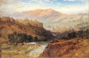 Valley Of Jehosephat, South Wall Of Jerusalem by Samuel Lawson Booth
