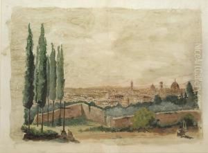 Veduta Generale Di Firenze by Fabio Borbottoni