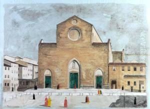 Facciata Antica Della Chiesa Di Santa Croce