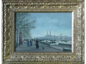 Paris, Les Quais Et La Seine. by Paris Bordone