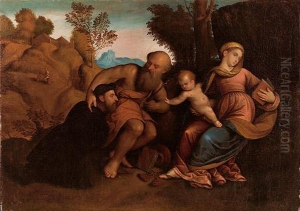 Madonna Col Bambino E San Girolamo Che Le Presenta Il Committente - view 1