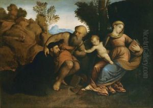La Madonna Col Bambino E San Gerolamo Che Le Presenta Il Committente