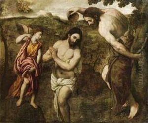 Battesimo Di Cristo by Paris Bordone