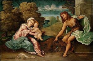 The Madonna And Child With Saint John The Baptist In A Landscape