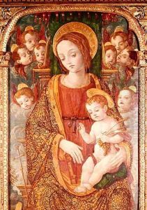 Virgin and Child with SS. Gregory and Martin (detail of the Virgin) 1517