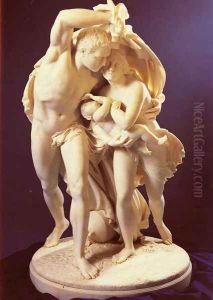 The Flight From Pompeii by Giovanni Maria Benzoni