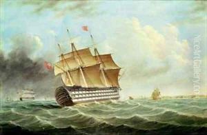 British Man o War by Thomas Buttersworth